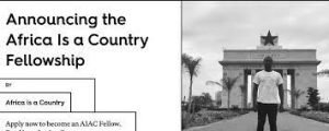 Africa Is a Country Fellowship Program