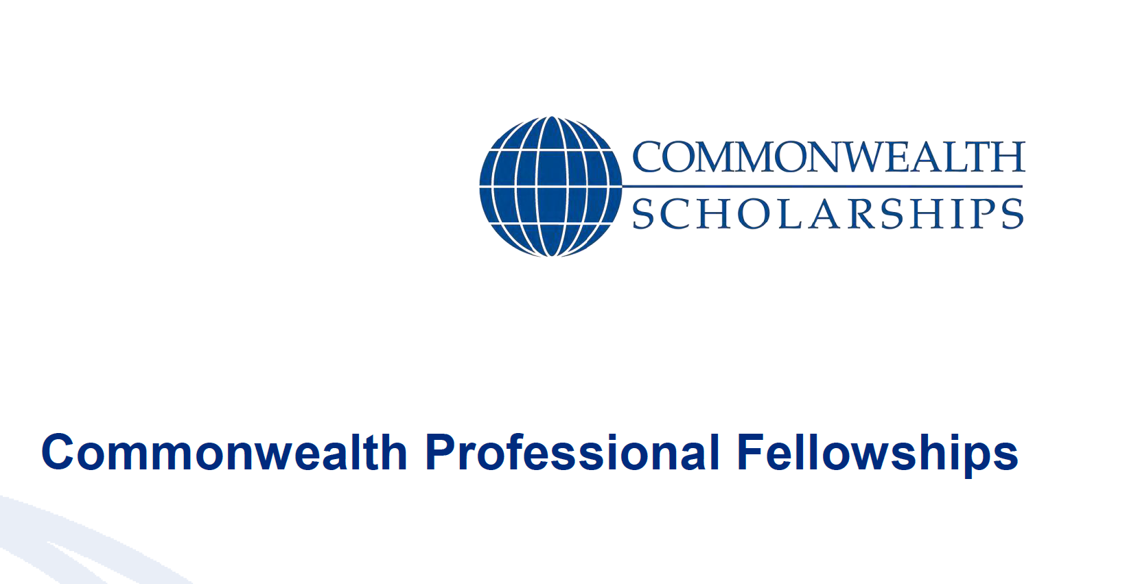 Commonwealth Professional Fellowships 2024/2025 for MidCareer