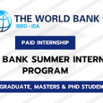 World Bank Paid Internship Programme