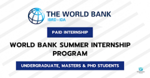World Bank Paid Internship Programme