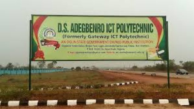 DS Adegbenro ICT Polytechnic ND Part-Time Form 2022/2023